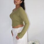 Lettuce Long Sleeve Crop